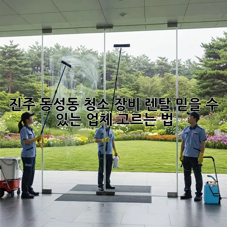 진주 동성동 청소 장비 렌탈: 믿을 수 있는 업체 고르는 법